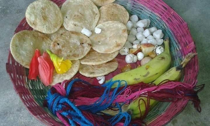 Preparation for Ananat Puja